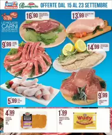 Volantino Iper Romagnolo Pagina 10: Wurstel classico di pollo e tacchino Wudy €1,99, Cotoletta di tacchino bigger Aia €4,99