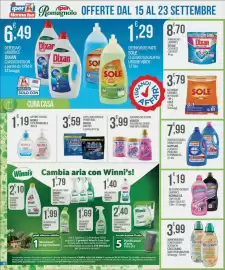 Volantino Iper Romagnolo Pagina 18: Finish caps lavastoviglie €3,59, Detersivo lavatrice in polvere 3 in 1 Sole €3,79