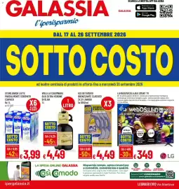 Volantino Galassia Pagina 1: Olio extra vergine di oliva La Colombara €4,49, Ace Detersivo Igiene Classico €4,49