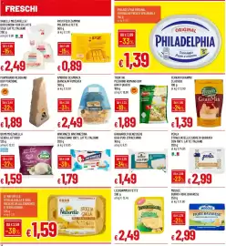 Volantino Galassia Pagina 14: Scamorza affumicata Ambrosi €2,49, Invernizzi invernizzina stracchino €1,79