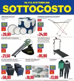 Volantino Galassia Pagina 7: Servizio tavola Filo Blu Tognana €29,90, Aspiratore/soffiatore trituratore foglie Kombo €21,50