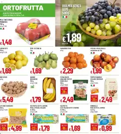 Volantino Galassia Pagina 8: Valfrutta Piselli Piccoli Italiani €1,79, Pere cestino €1,69