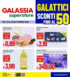 Volantino Galassia superstore Pagina 1: Müller Yogurt cremoso €2,19, Prosciutto cotto scelto Granmagro €0,89