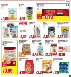 Volantino Galassia superstore Pagina 17: Nutella biscuits €2,79, Lazzaroni Dolce Mattino €1,79