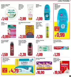 Volantino Galassia superstore Pagina 19: Prep derma protective cream €2,59, Pampers acqua pura salviette €1,89