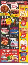 IGA weekly ad week 38 Page 1: Frito-Lay Multi-Packs €17,99, Turkey Hill Premium Ice Cream €2,99