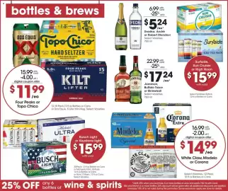 Fry's weekly ad week 38 Page 13: Busch Light or Keystone Light €15,99, Surfside, Sun Cruiser or High Noon €15,99