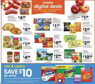 Fry's weekly ad week 38 Page 2: Cosmic Crisp, Pink Lady or Envy Apples €1,49, Quaker chewy bars €1,49