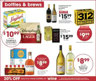 Mariano's weekly ad week 38 Page 10: Barefoot or Yellow Tail €8,99, On The Rocks Cocktails €8,99