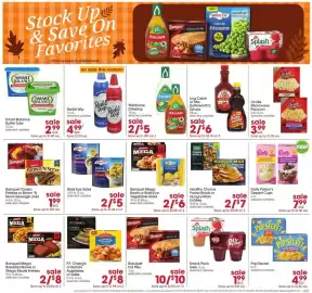 Giant Eagle weekly ad week 38 Page 3: Banquet Mega Bowls or Birds Eye Vegetable Sides €6,00, Birds Eye Sides €5,00