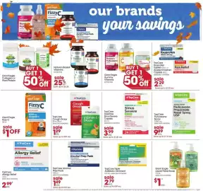Giant Eagle weekly ad week 38 Page 9: TopCare Daytime Sinus Severe Caplets €3,99, TopCare Triple Antibiotic Ointment €2,79