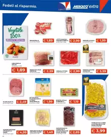 Volantino Mercatò Extra Pagina 13: Fette guanciale stagionato Beretta €2,99, Salame Golfetta €2,49