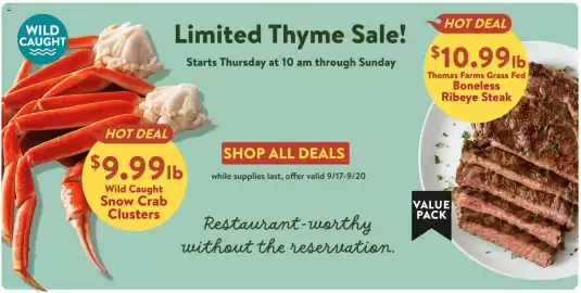 Fresh Thyme weekly ad week 38 Page 1