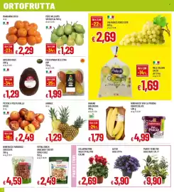 Volantino Famila Pagina 4: Fichi d'India dell'Etna DOP €1,99, Pesche a polpa gialla sfuse €2,49