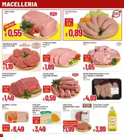 Volantino Famila Pagina 6: Hamburger di bovino adulto Scottona €1,19, Costine di suino €0,59