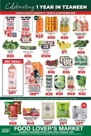 Food Lover's Market catalogue Page 1: White Button Mushroom Punnets €35,00, Green Peppers €35,00