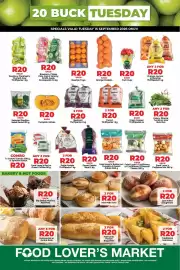 Food Lover's Market catalogue Page 1: Butternut, pumpkin & sweet potato €20,00, Fruit cups €20,00