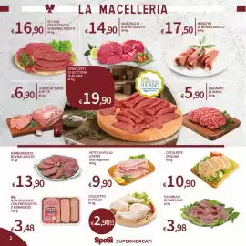 Volantino SpeSì Pagina 2: Coscioetto di pollo €2,90, Petto di pollo a fette €9,90