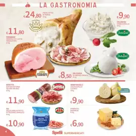 Volantino SpeSì Pagina 4: Salame Milano Beretta €11,90, Abbatangelo Caciocavallo Lucano €9,90