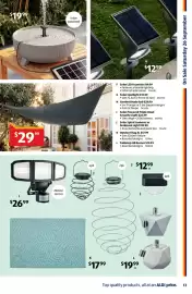 ALDI catalogue week 39 Page 13: Solar Garden Lights €12,99, Garden Shade Sail €29,99