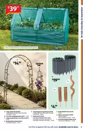 ALDI catalogue week 39 Page 9: Greenhouse €39,99, Garden Arch €14,99