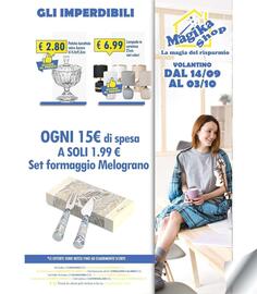 Volantino Magika Shop Pagina 12: Lampada in ceramica €6,99, Potiche barattolo vetro Aureore €2,80