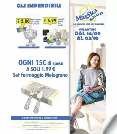 Volantino Magika Shop Pagina 12: Lampada in ceramica €6,99, Potiche barattolo vetro Aureore €2,80