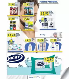 Volantino Magika Shop Pagina 3: Trudi Salviettine detergenti €1,40, Gillette Schiuma da barba €1,99