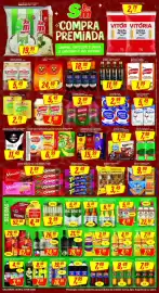 Encarte Rede Supermarket Página 2: Água de Coco Quadrado €7,99, Refrigerante Guaraná Antarctica Tradicional Pet €8,49