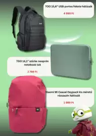 BestByte akciós újság Oldal 4: Xiaomi Mi Casual Daypack €1.999,00, Too 15,6" usb portos fekete hátizsák €4.999,00