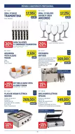 Catálogo Makro semana 38 Página 19: Cálices savoie p/ água arcoroc €17,25, Grelhador elétrico metro professional €149,00