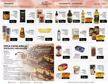 Folleto Plusfresc Página 7: Pons oli sel. arbequina verge extra €31,00, Torras xocolata negra 70% cacao €1,75