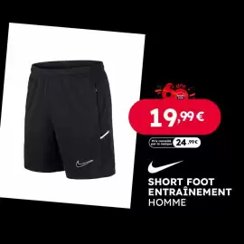 Catalogue Sport 2000 page 3: Short foot entraînement homme €19,99