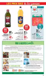 Catalogue Maximarché page 21: Eau Fruitee U €3,25, ORANGINA €1,90