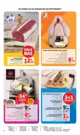 Catalogue Maximarché page 6: Label Rouge Poulet entier fermier €6,49, Viande Bovine Roti €12,69