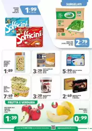 Volantino Vivo Supermercati Pagina 5: Barrette gelato Mars/Twix €2,49, Filetti di platessa Findus €5,99