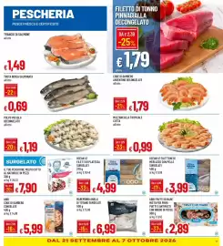 Volantino IperFamila Pagina 11: Frutti di mare misto per primi piatti e antipasti con brodo di pesce Arbi €2,89