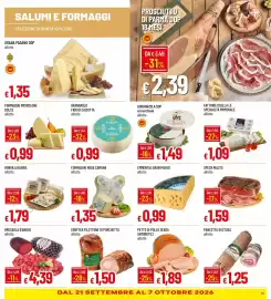 Volantino IperFamila Pagina 13: Formaggio rosa camuna €1,35, Granarolo Fior di Caciotta €0,99