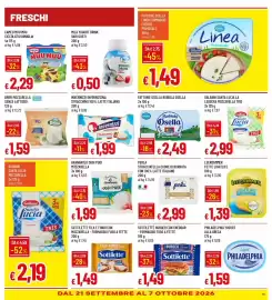 Volantino IperFamila Pagina 15: Invernizzi stracchino €1,99, Sottilette burger con cheddar €1,49