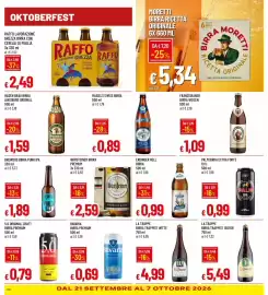Volantino IperFamila Pagina 20: Warsteiner birra premium €2,59, Erdinger Hell birra €0,99