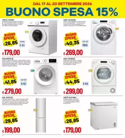 Volantino IperFamila Pagina 4: Candy asciugatrice €299,00, Candy lavatrice €269,00
