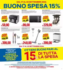 Volantino IperFamila Pagina 5: Dyson V8 Absolute New €249,00, Friggitrice Ad Aria Dual Ardes Eldorada €59,90