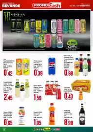 Volantino Centro Cash Pagina 16: Coca Cola Fanta Sprite €0,99, Bitter BEN'S Bianco/ Rosso €1,59