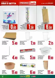 Volantino Centro Cash Pagina 20: Bicchieri Aristea rPet Trasparenti €1,39, Busta Portaposate Con Tovagliolo OKAY €6,59