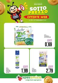 Volantino SpesAmica Pagina 22: Doctor ZAC Mosche e Zanzare €1,99, Zac liquido ricarica €2,79