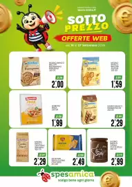 Volantino SpesAmica Pagina 18: Dr. Schar senza glutine crackers €2,49, Mulino Bianco Biscotti Alveari €1,59