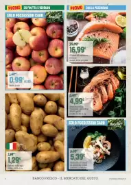 Volantino Banco Fresco settimana 38 Pagina 2: Mazzancolla tropicale precotta €4,99, Filetto di salmone fresco €16,99