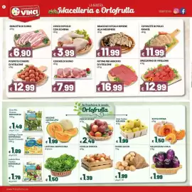 Volantino Supermercati Vinci Pagina 2: Pancetta di suino €6,90, Pesche rosse €2,49