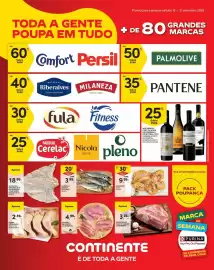 Folheto Continente Bom dia Página 1: Continente - bifanas de porco €4,99, Continente - pa de porco york c/ couro €3,25