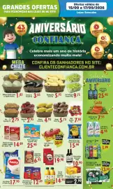 Catálogo Confiança Supermercados Página 1: Filé de Tilápia Seara €25,90, Filézinho de Frango Perdigão congelado €14,89